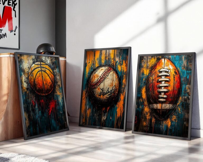 Sport Wall Art for Teen Rooms Dynamic Motion Posters Shop Artesty