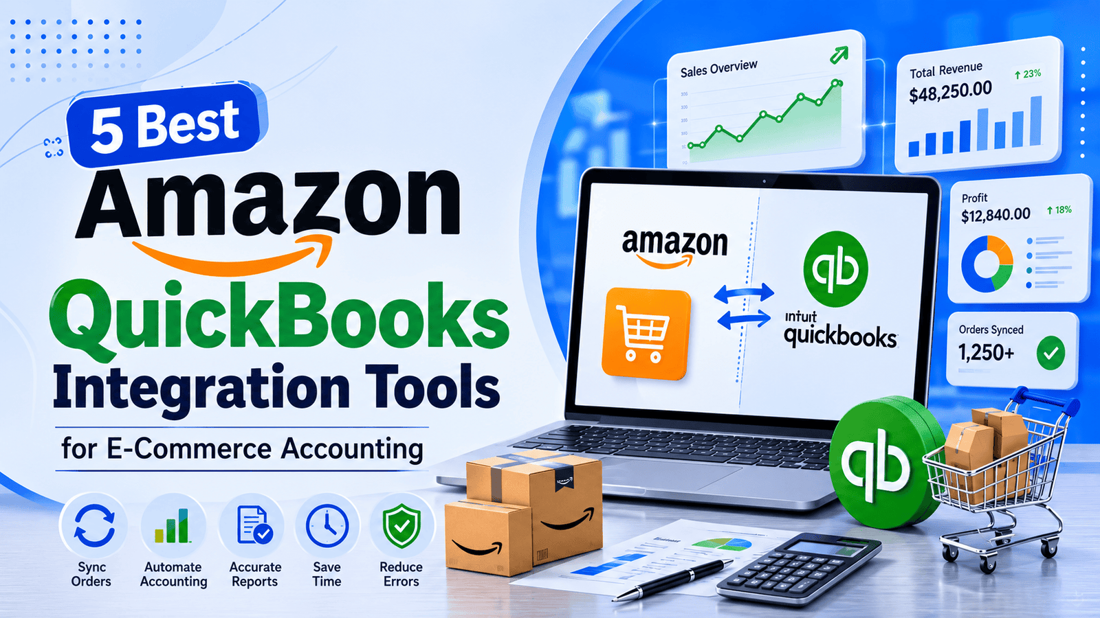 5 Best Amazon QuickBooks Integration Tools for E-Commerce Accounting