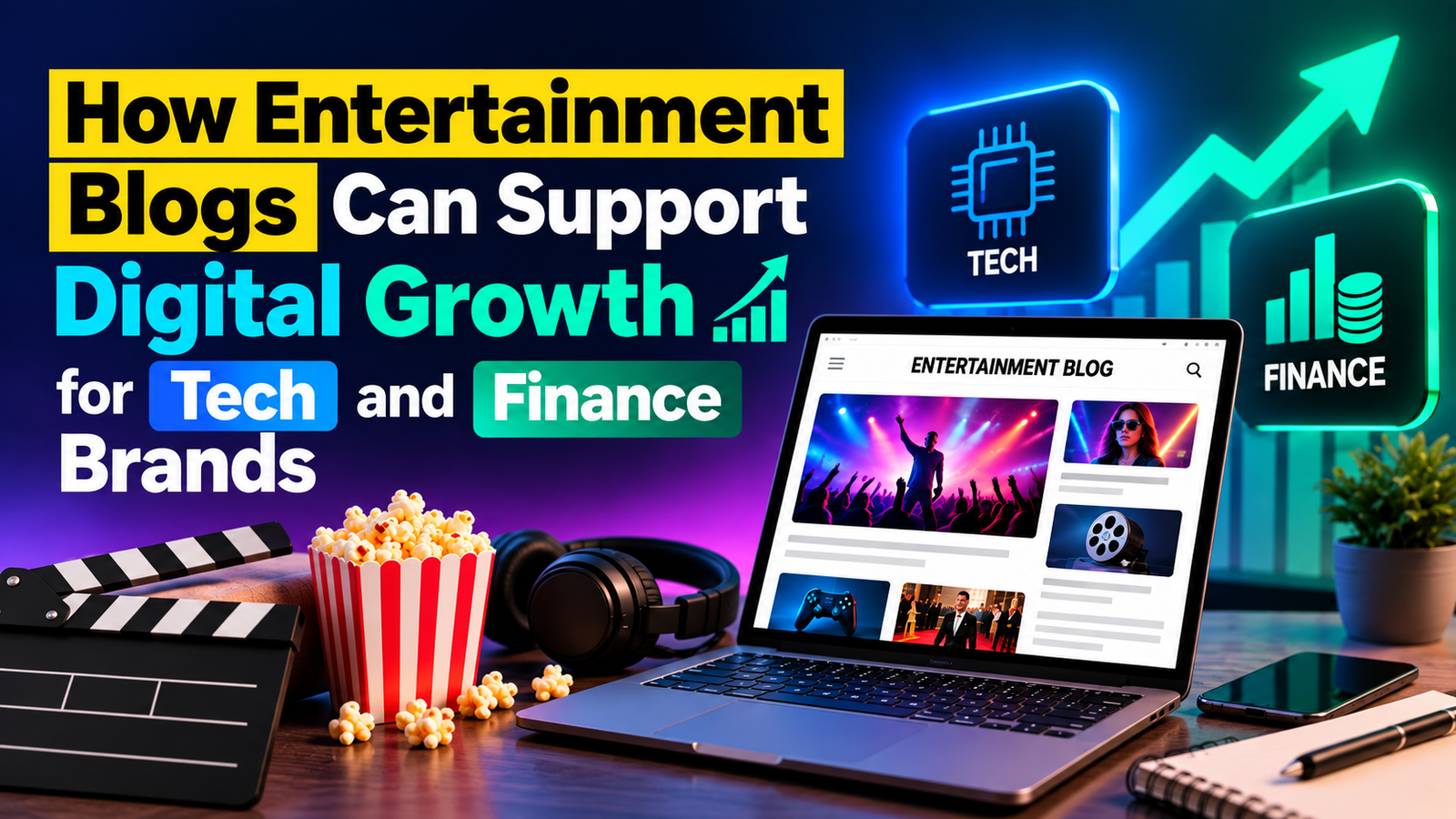 How Entertainment Blogs Can Support Digital Growth for Tech and Finance Brands