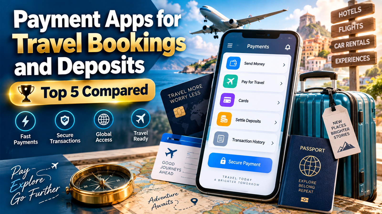 Payment Apps for Travel Bookings and Deposits: Top 5 Compared