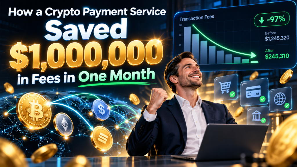 How a crypto payment service saved $1,000,000 in fees in one month